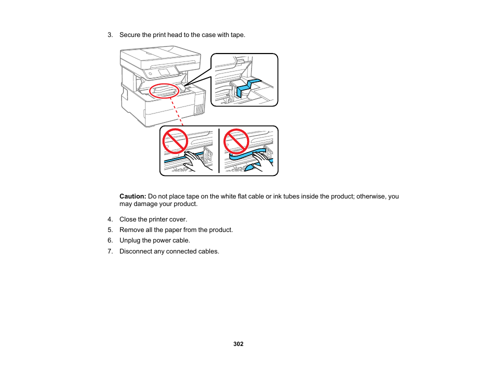 Epson EcoTank Pro ET-5150 Wireless All-in-One Supertank Printer User Manual | Page 302 / 387