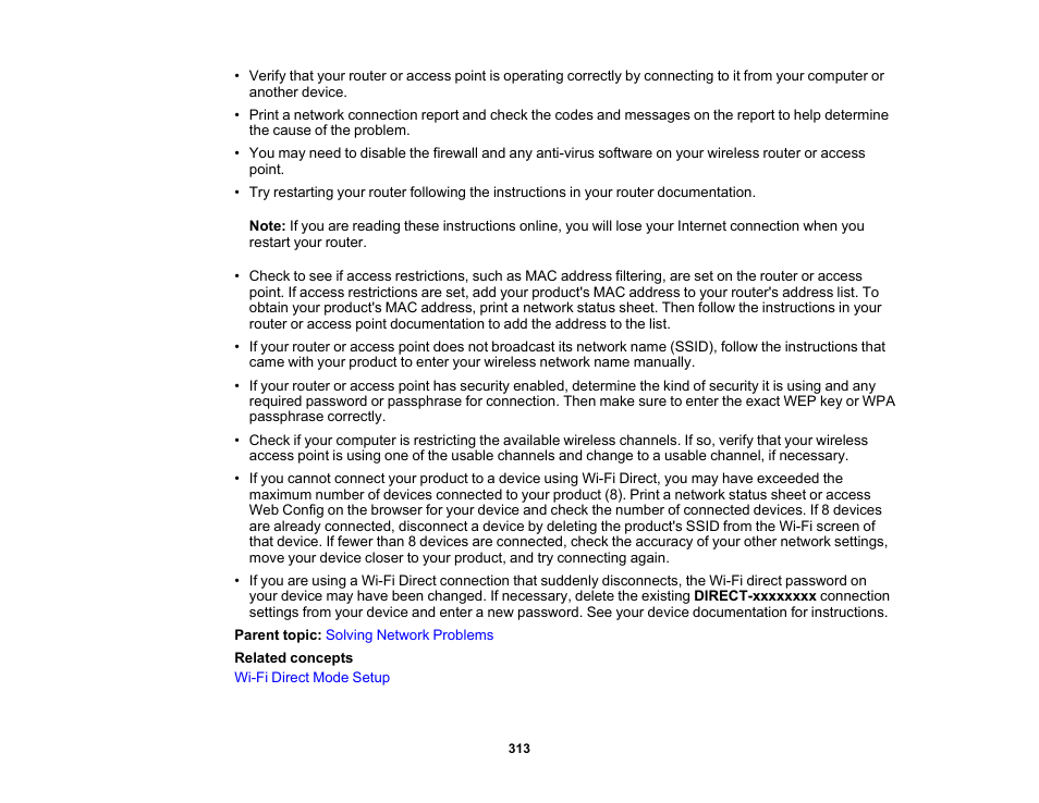 Epson EcoTank Pro ET-5150 Wireless All-in-One Supertank Printer User Manual | Page 313 / 387