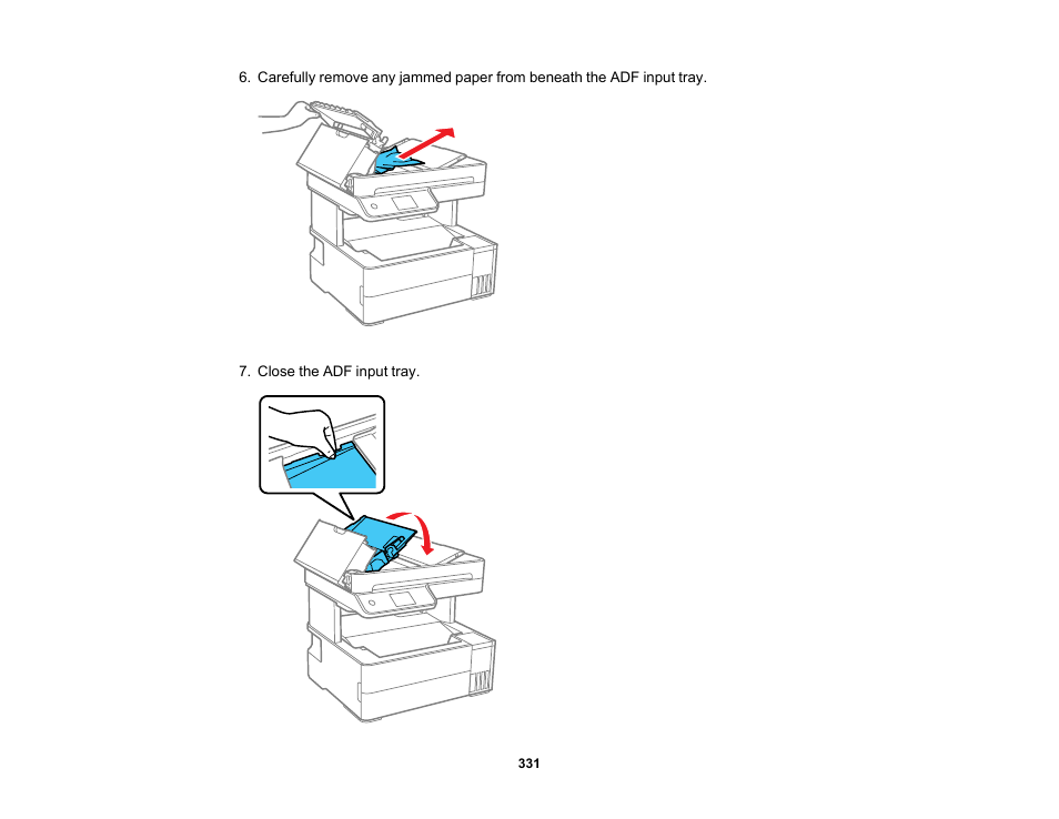 Epson EcoTank Pro ET-5150 Wireless All-in-One Supertank Printer User Manual | Page 331 / 387