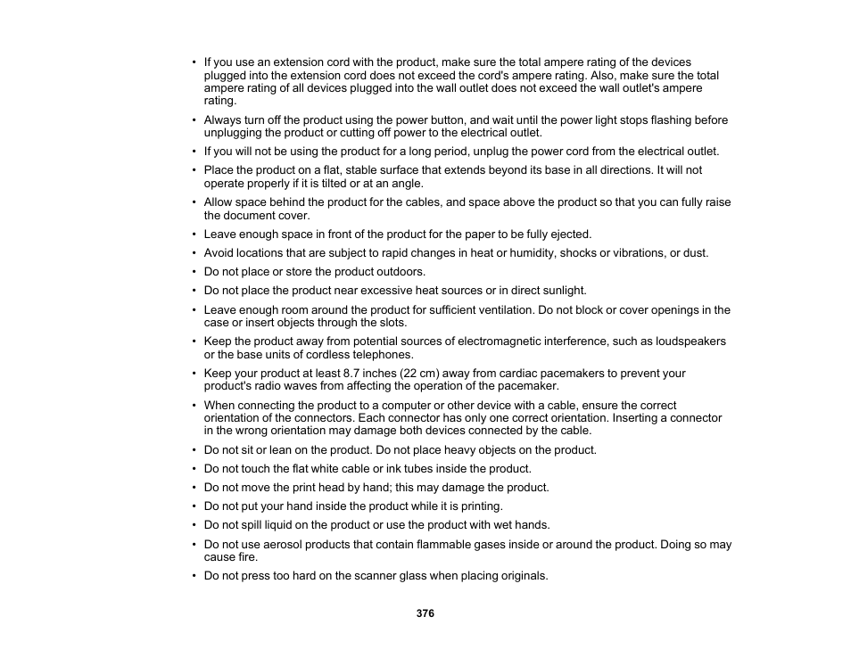 Epson EcoTank Pro ET-5150 Wireless All-in-One Supertank Printer User Manual | Page 376 / 387