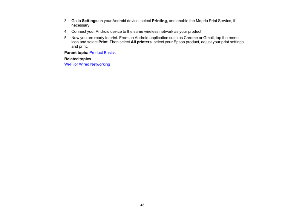 Epson EcoTank Pro ET-5150 Wireless All-in-One Supertank Printer User Manual | Page 45 / 387