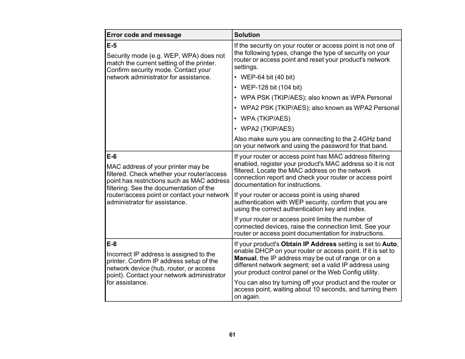 Epson EcoTank Pro ET-5150 Wireless All-in-One Supertank Printer User Manual | Page 61 / 387