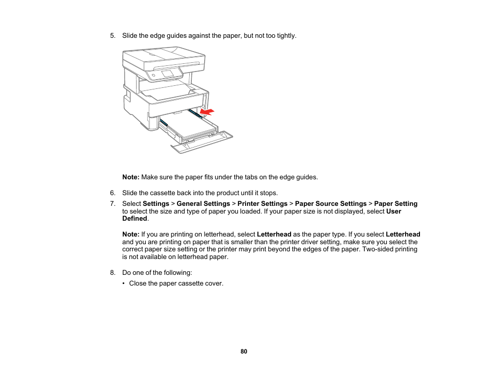 Epson EcoTank Pro ET-5150 Wireless All-in-One Supertank Printer User Manual | Page 80 / 387