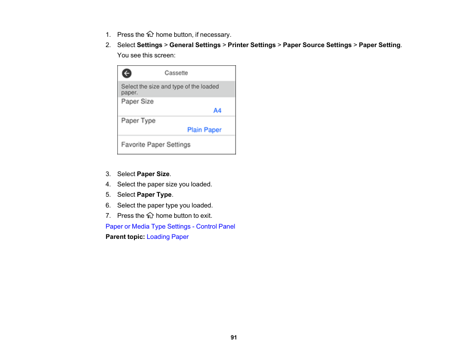 Epson EcoTank Pro ET-5150 Wireless All-in-One Supertank Printer User Manual | Page 91 / 387