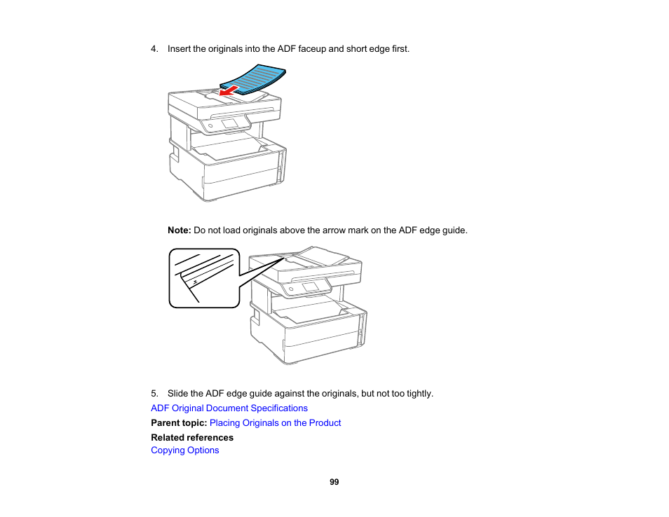 Epson EcoTank Pro ET-5150 Wireless All-in-One Supertank Printer User Manual | Page 99 / 387