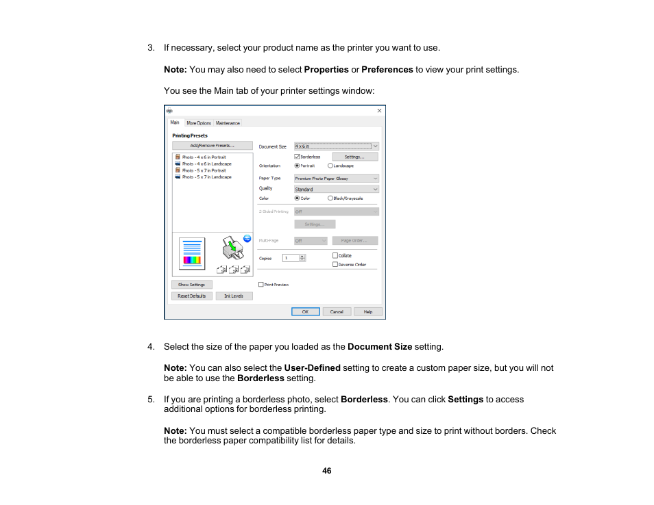 Epson PictureMate PM-400 Personal Photo Lab User Manual | Page 46 / 164