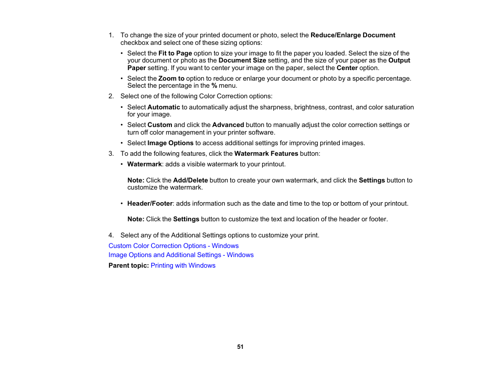 Epson PictureMate PM-400 Personal Photo Lab User Manual | Page 51 / 164