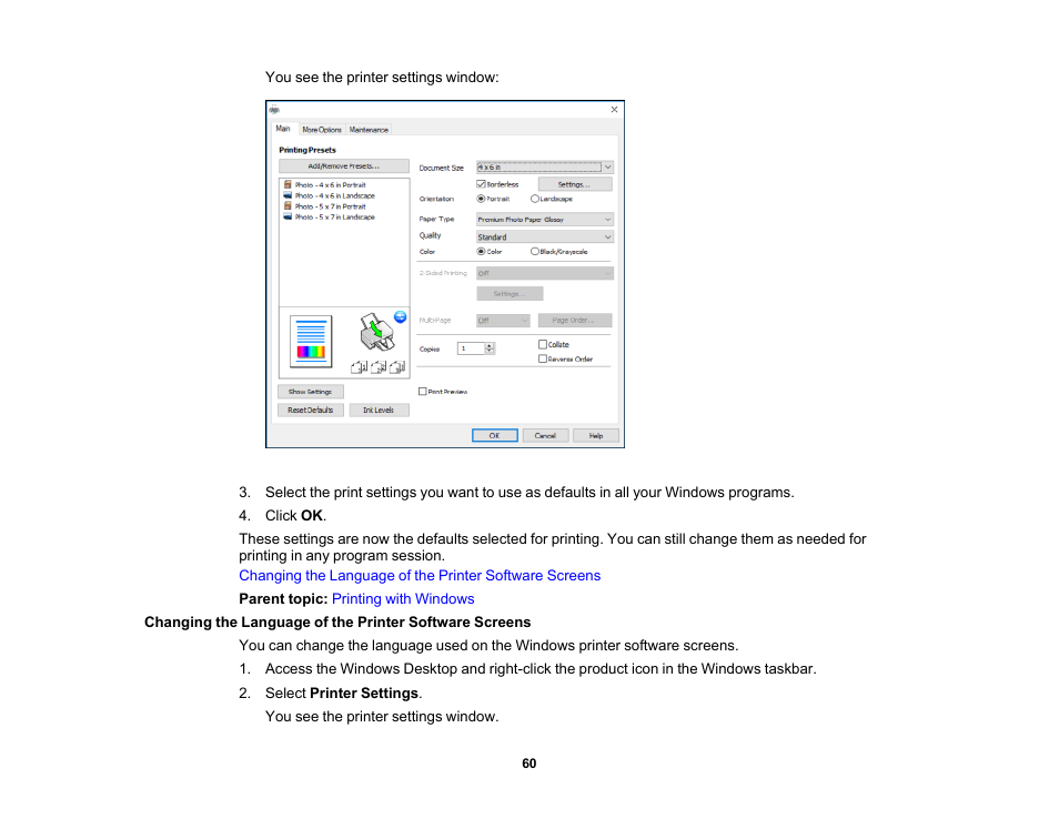 Epson PictureMate PM-400 Personal Photo Lab User Manual | Page 60 / 164