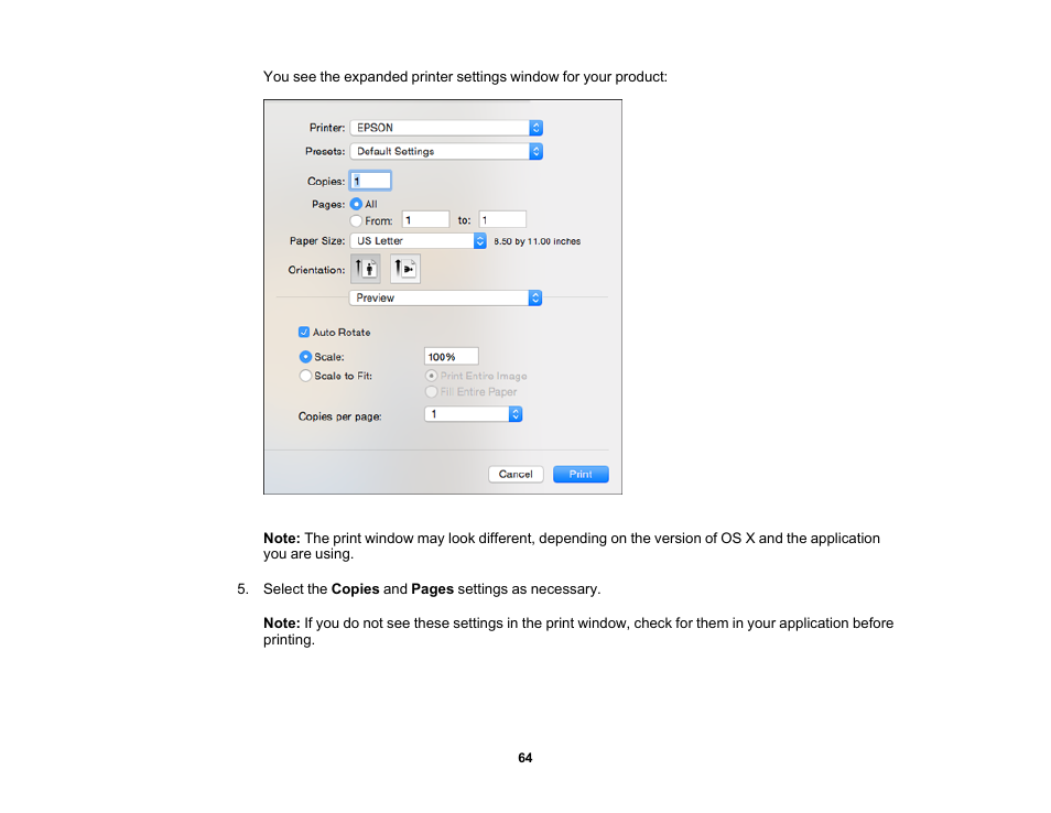 Epson PictureMate PM-400 Personal Photo Lab User Manual | Page 64 / 164