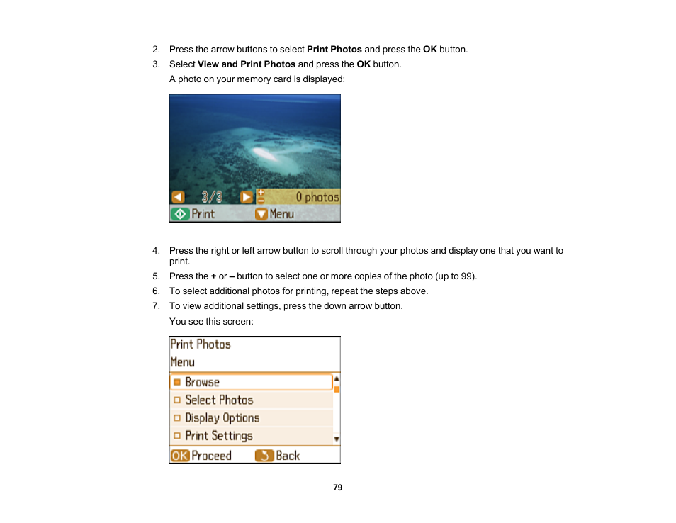 Epson PictureMate PM-400 Personal Photo Lab User Manual | Page 79 / 164