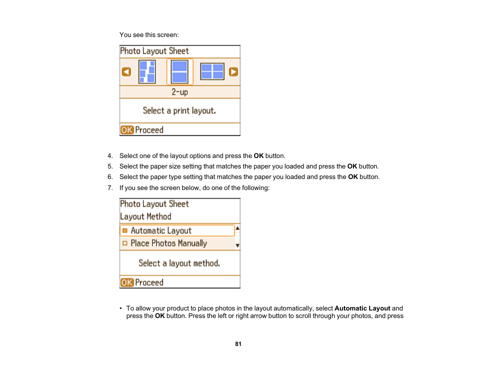 Epson PictureMate PM-400 Personal Photo Lab User Manual | Page 81 / 164