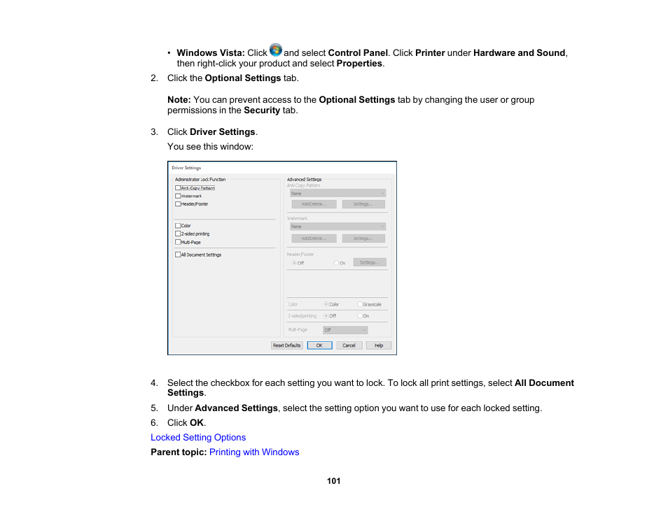 Epson WorkForce WF-2960 Wireless All-in-One Color Inkjet Printer User Manual | Page 101 / 332