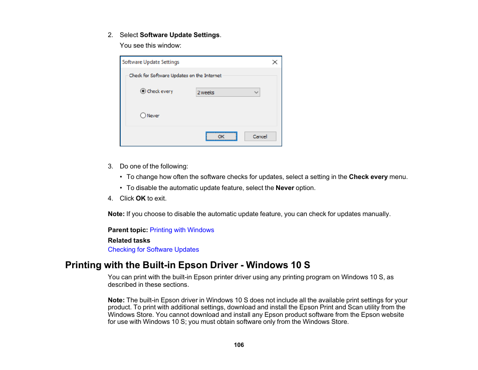 Epson WorkForce WF-2960 Wireless All-in-One Color Inkjet Printer User Manual | Page 106 / 332