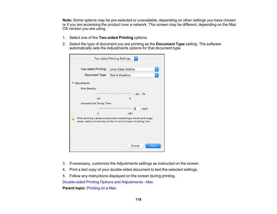 Epson WorkForce WF-2960 Wireless All-in-One Color Inkjet Printer User Manual | Page 118 / 332