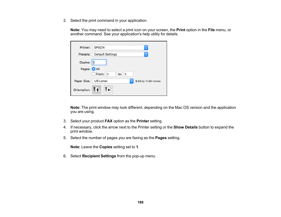 Epson WorkForce WF-2960 Wireless All-in-One Color Inkjet Printer User Manual | Page 189 / 332