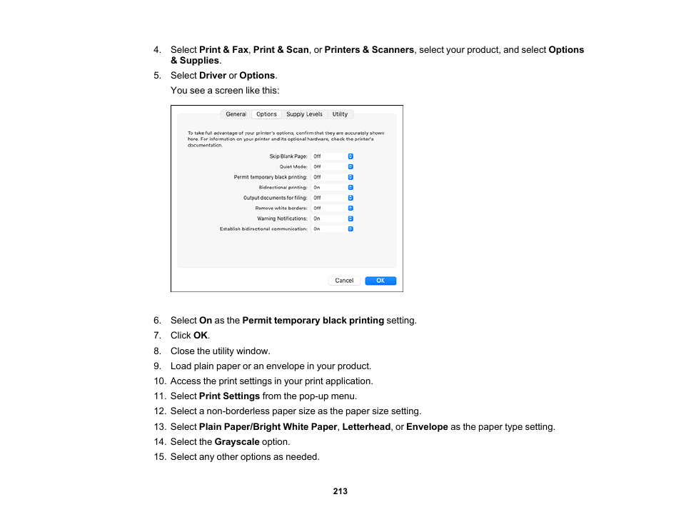 Epson WorkForce WF-2960 Wireless All-in-One Color Inkjet Printer User Manual | Page 213 / 332