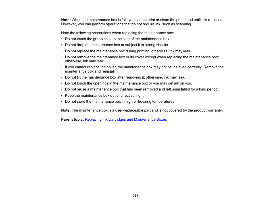 Epson WorkForce WF-2960 Wireless All-in-One Color Inkjet Printer User Manual | Page 215 / 332