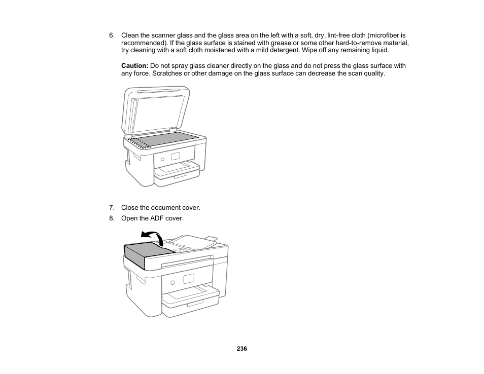 Epson WorkForce WF-2960 Wireless All-in-One Color Inkjet Printer User Manual | Page 236 / 332