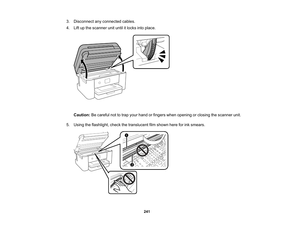 Epson WorkForce WF-2960 Wireless All-in-One Color Inkjet Printer User Manual | Page 241 / 332