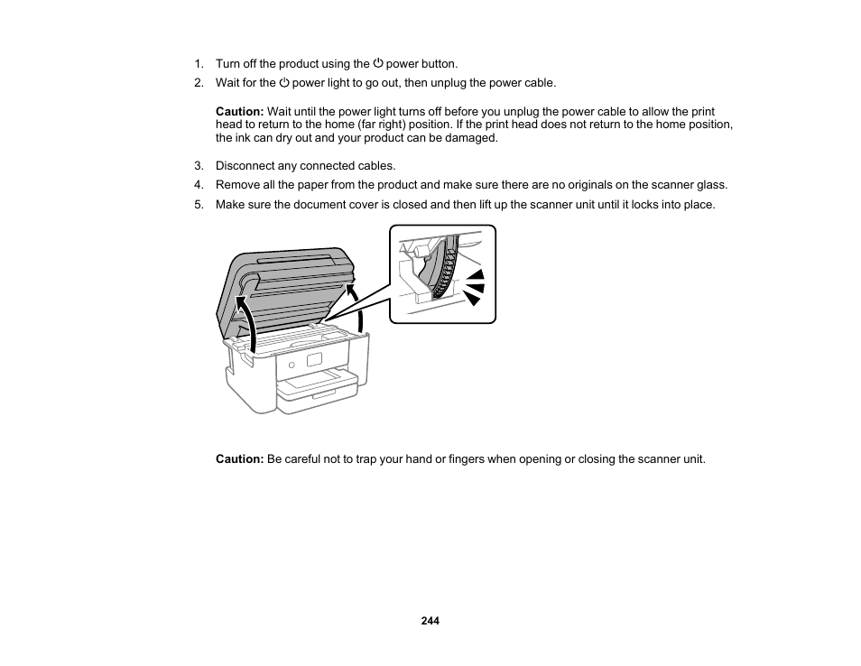 Epson WorkForce WF-2960 Wireless All-in-One Color Inkjet Printer User Manual | Page 244 / 332