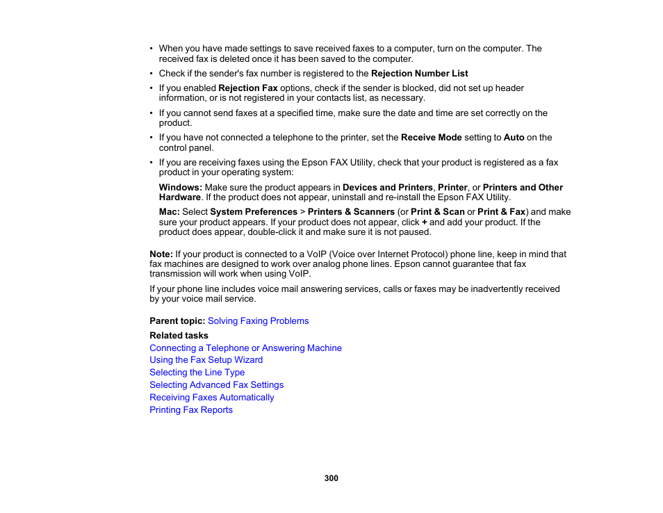 Epson WorkForce WF-2960 Wireless All-in-One Color Inkjet Printer User Manual | Page 300 / 332