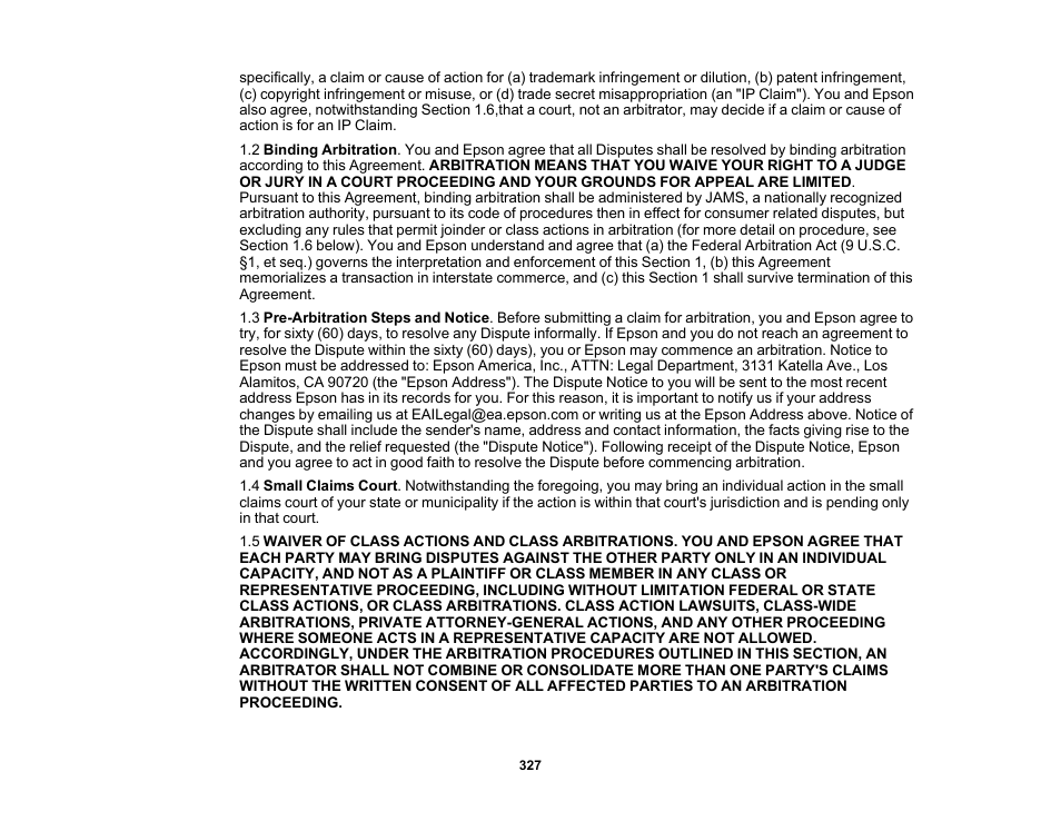 Epson WorkForce WF-2960 Wireless All-in-One Color Inkjet Printer User Manual | Page 327 / 332