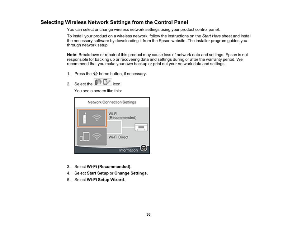 Epson WorkForce WF-2960 Wireless All-in-One Color Inkjet Printer User Manual | Page 36 / 332