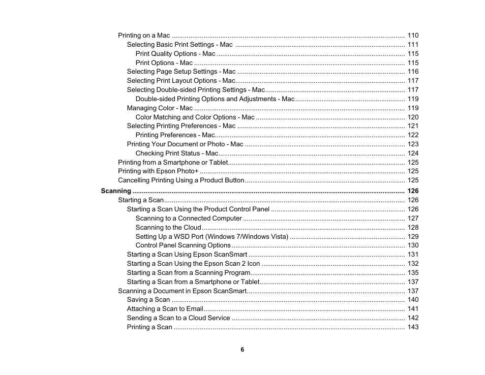 Epson WorkForce WF-2960 Wireless All-in-One Color Inkjet Printer User Manual | Page 6 / 332