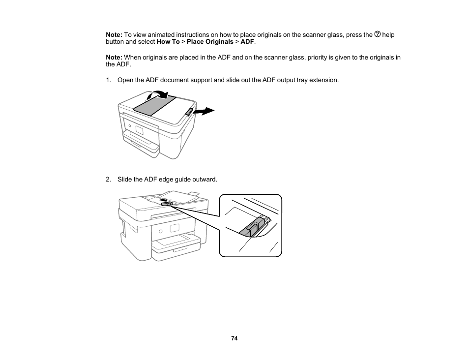 Epson WorkForce WF-2960 Wireless All-in-One Color Inkjet Printer User Manual | Page 74 / 332