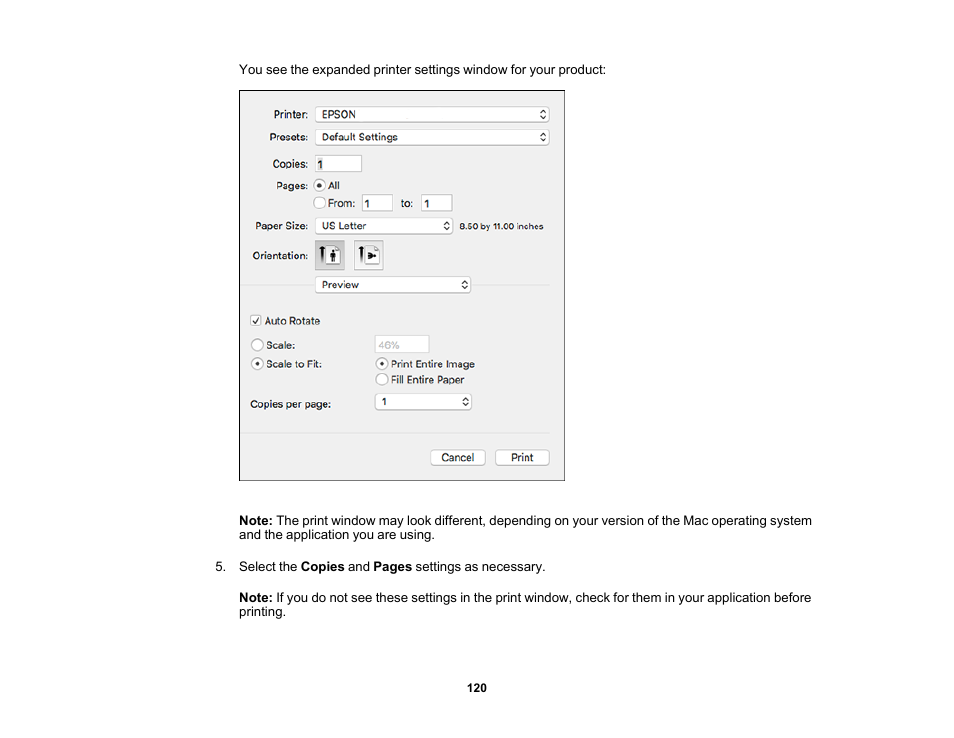 Epson Expression Premium XP-6100 All-in-One Printer User Manual | Page 120 / 334