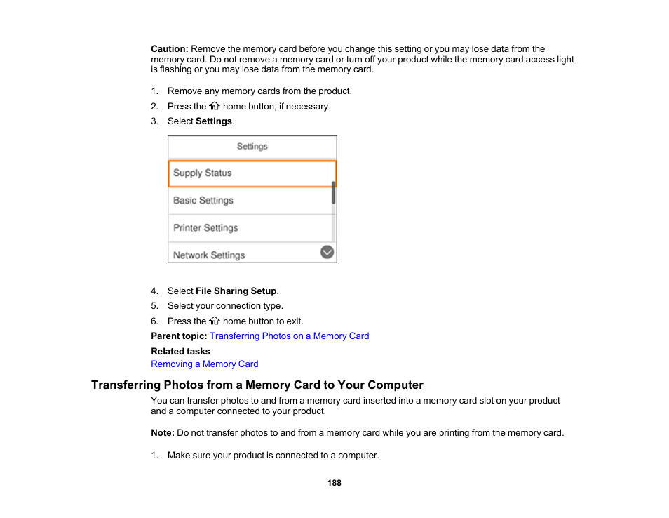 Epson Expression Premium XP-6100 All-in-One Printer User Manual | Page 188 / 334