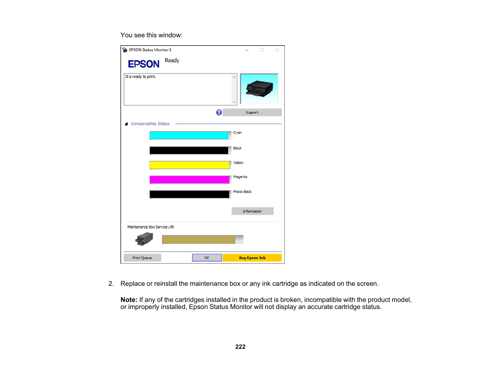 Epson Expression Premium XP-6100 All-in-One Printer User Manual | Page 222 / 334