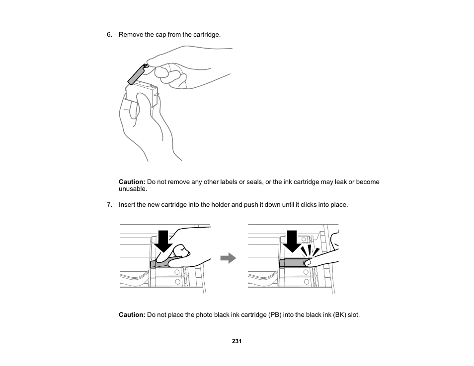 Epson Expression Premium XP-6100 All-in-One Printer User Manual | Page 231 / 334