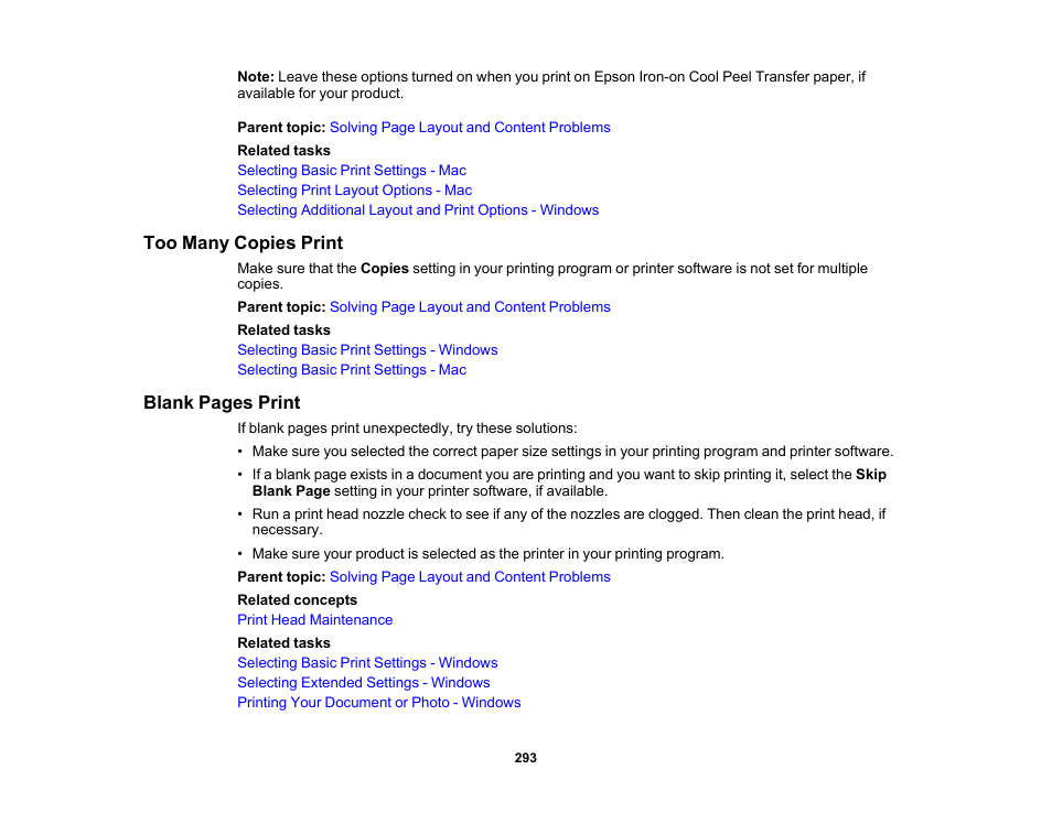 Too many copies print | Epson Expression Premium XP-6100 All-in-One Printer User Manual | Page 293 / 334