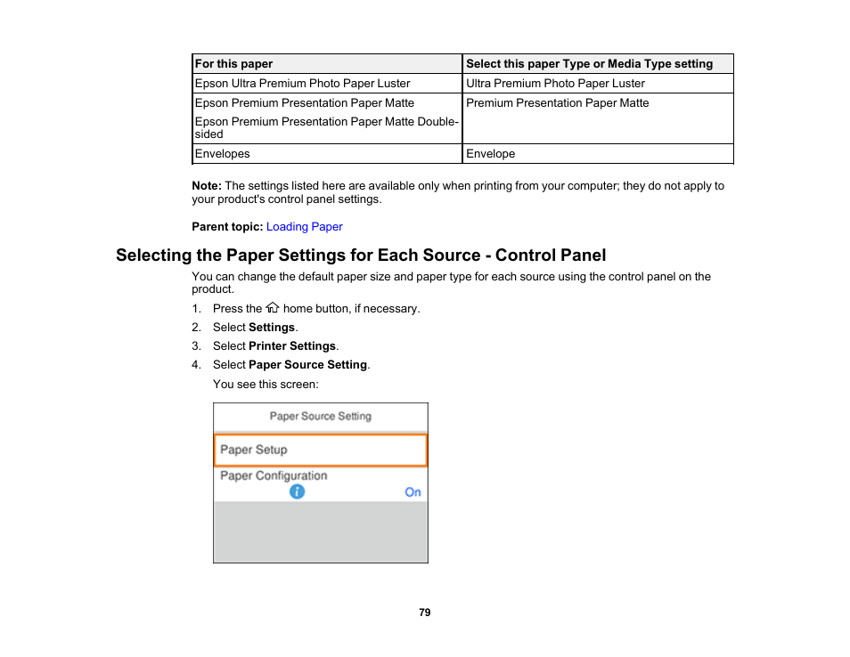 Epson Expression Premium XP-6100 All-in-One Printer User Manual | Page 79 / 334