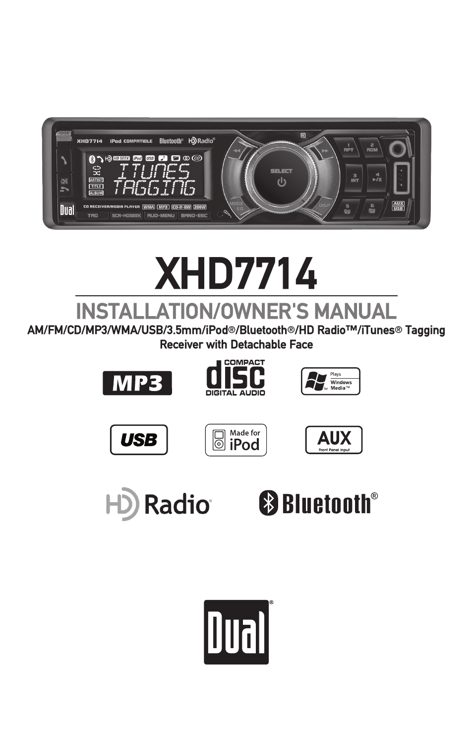 Dual XHD7714 User Manual | 32 pages