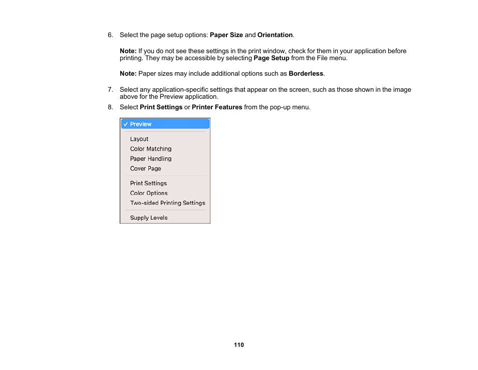 Epson WorkForce WF-2930 Wireless All-in-One Color Inkjet Printer User Manual | Page 110 / 327