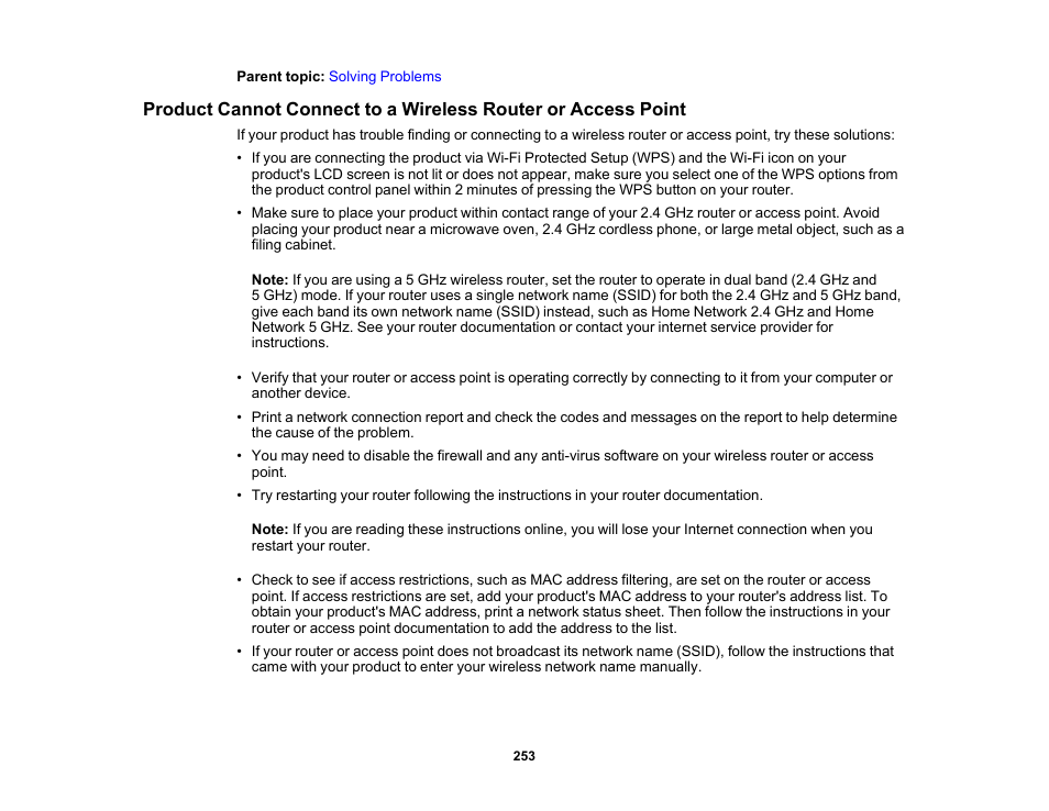 Epson WorkForce WF-2930 Wireless All-in-One Color Inkjet Printer User Manual | Page 253 / 327