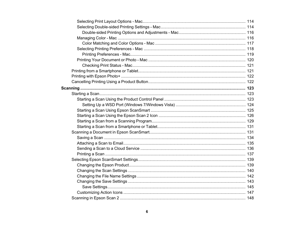 Epson WorkForce WF-2930 Wireless All-in-One Color Inkjet Printer User Manual | Page 6 / 327