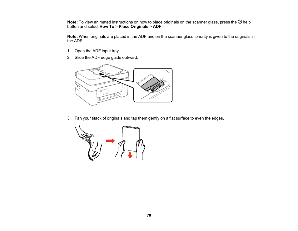 Epson WorkForce WF-2930 Wireless All-in-One Color Inkjet Printer User Manual | Page 70 / 327