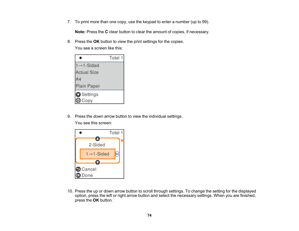 Epson WorkForce WF-2930 Wireless All-in-One Color Inkjet Printer User Manual | Page 74 / 327