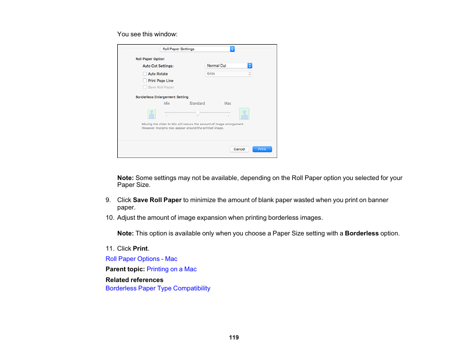 Epson SureColor P20000 Standard Edition 64" Large-Format Inkjet Printer User Manual | Page 119 / 232