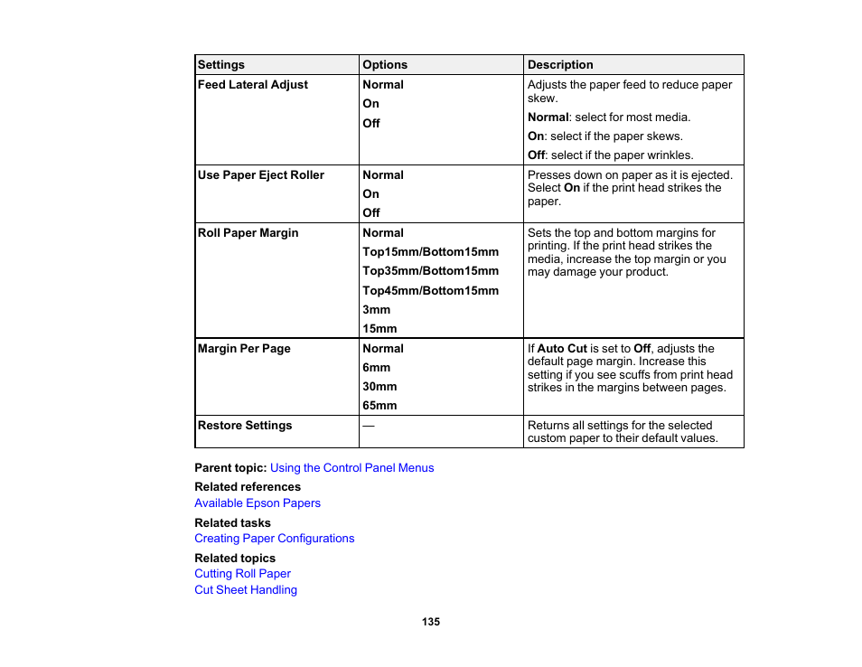 Epson SureColor P20000 Standard Edition 64" Large-Format Inkjet Printer User Manual | Page 135 / 232