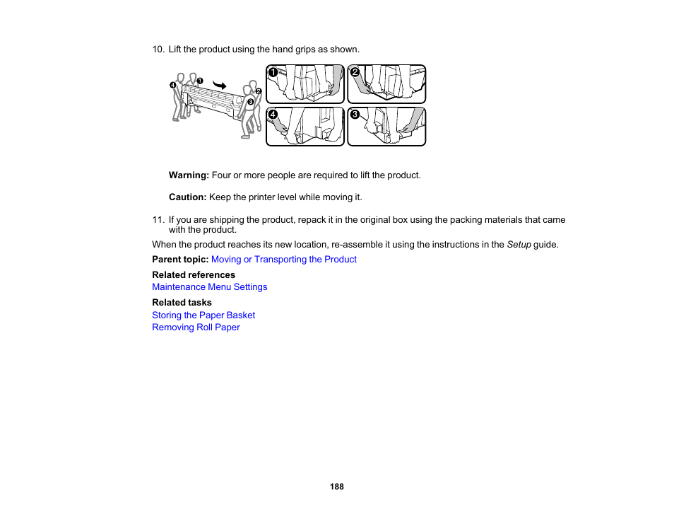 Epson SureColor P20000 Standard Edition 64" Large-Format Inkjet Printer User Manual | Page 188 / 232