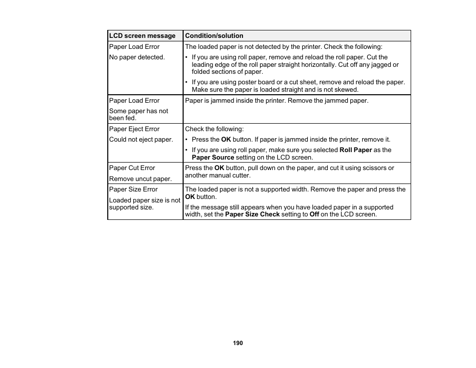 Epson SureColor P20000 Standard Edition 64" Large-Format Inkjet Printer User Manual | Page 190 / 232