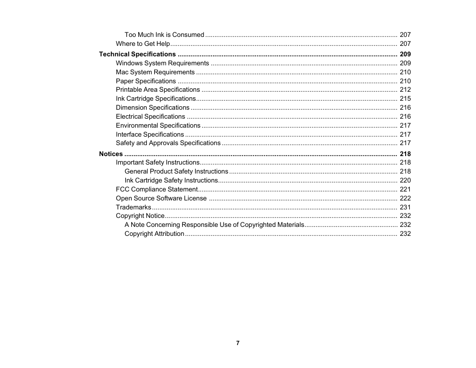 Epson SureColor P20000 Standard Edition 64" Large-Format Inkjet Printer User Manual | Page 7 / 232