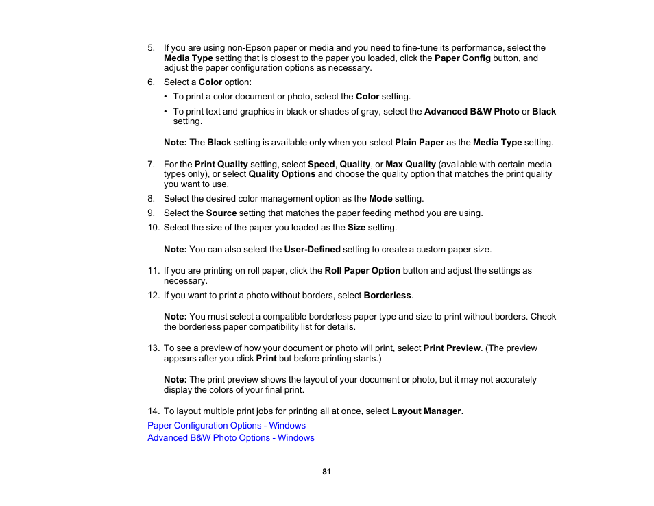 Epson SureColor P20000 Standard Edition 64" Large-Format Inkjet Printer User Manual | Page 81 / 232