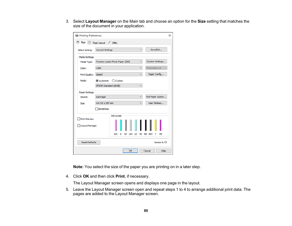 Epson SureColor P20000 Standard Edition 64" Large-Format Inkjet Printer User Manual | Page 95 / 232
