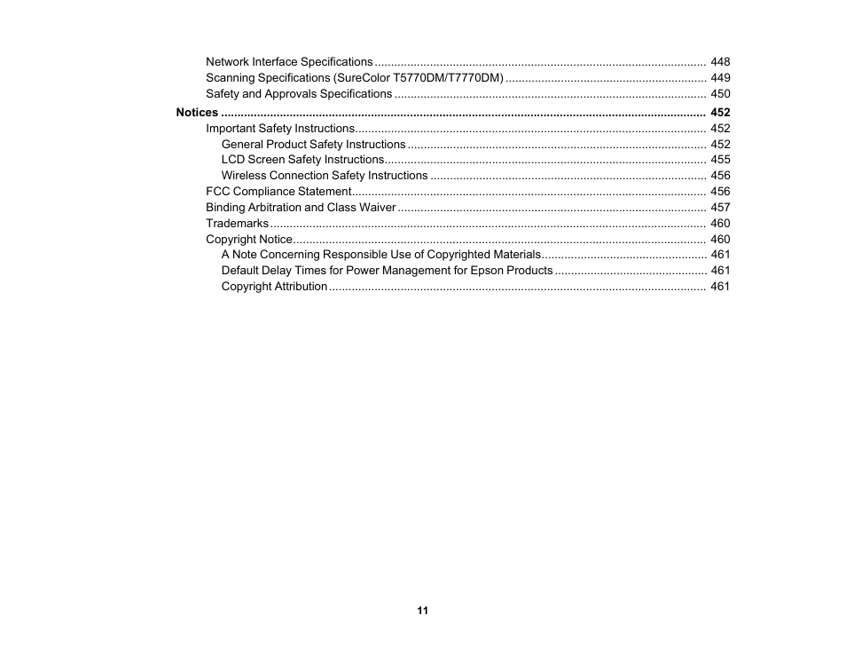 Epson SureColor P8570DL 44" Wide-Format Dual Roll Printer with High-Capacity 1.6L Ink Pack System User Manual | Page 11 / 462