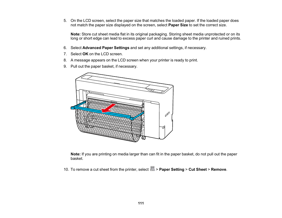 Epson SureColor P8570DL 44" Wide-Format Dual Roll Printer with High-Capacity 1.6L Ink Pack System User Manual | Page 111 / 462